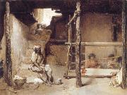 Gustave Guillaumet Weavers at Bou-Saada oil on canvas
